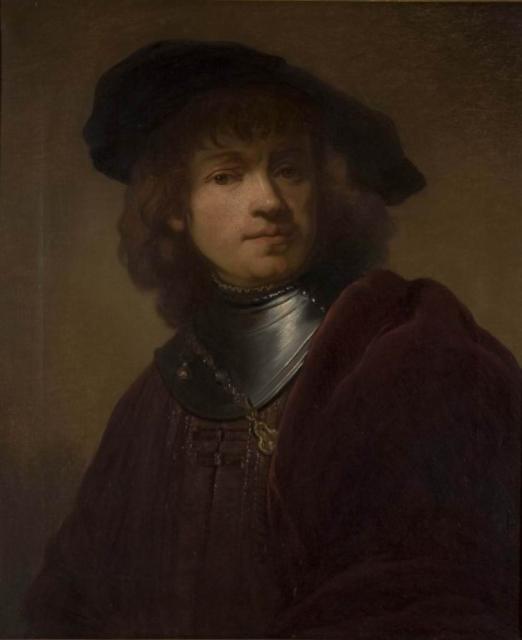 Swertschkoff W. A copy of the Rembrandt’s work. Self-portrait. 1848